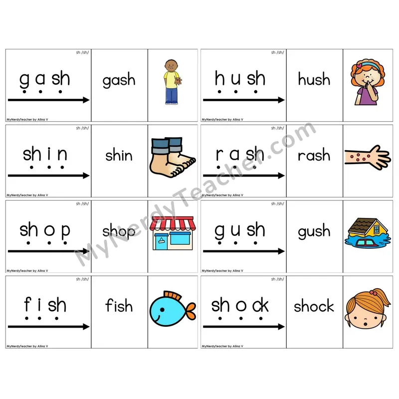 Digraph sh /sh/ (C13 — Blend It Puzzles)