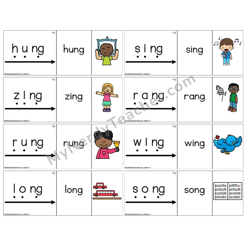 Ending ng /ng/ (C13 — Blend It Puzzles)