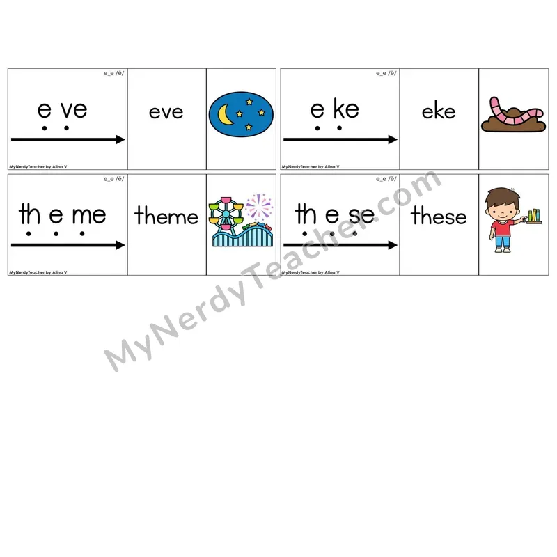 Long E Silent E (e_e) (C13 — Blend It Puzzles)