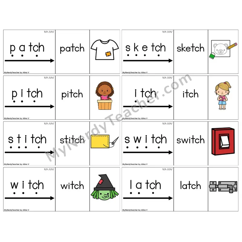 Trigraph tch /ch/ (C13 — Blend It Puzzles)