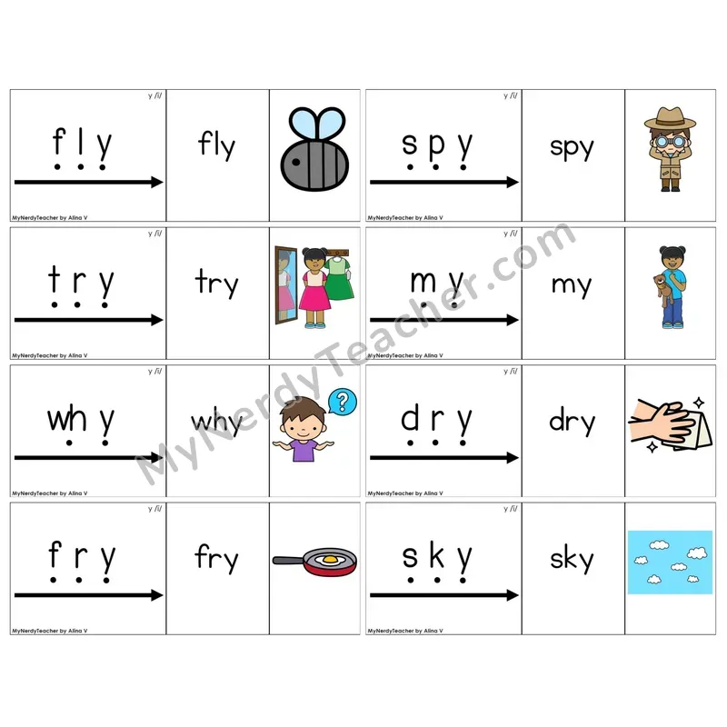 Y as Long I (/i/) (C13 — Blend It Puzzles)