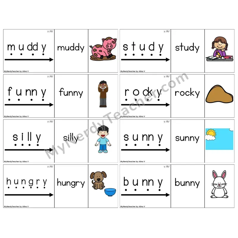 Y as Long E (/e/) (C13 — Blend It Puzzles)