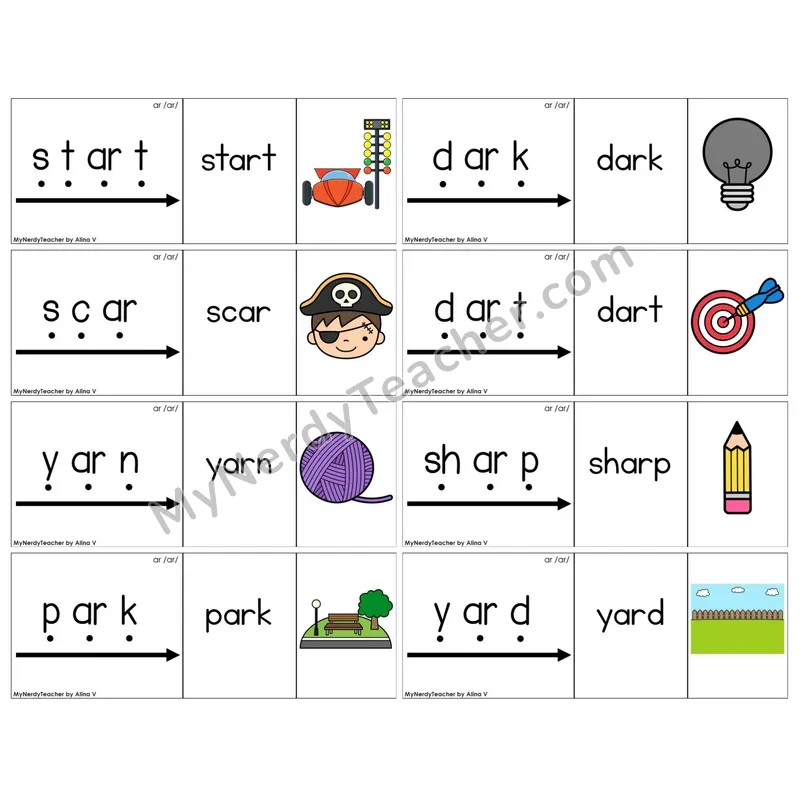 R-Controlled ar /ar/ (C13 — Blend It Puzzles)
