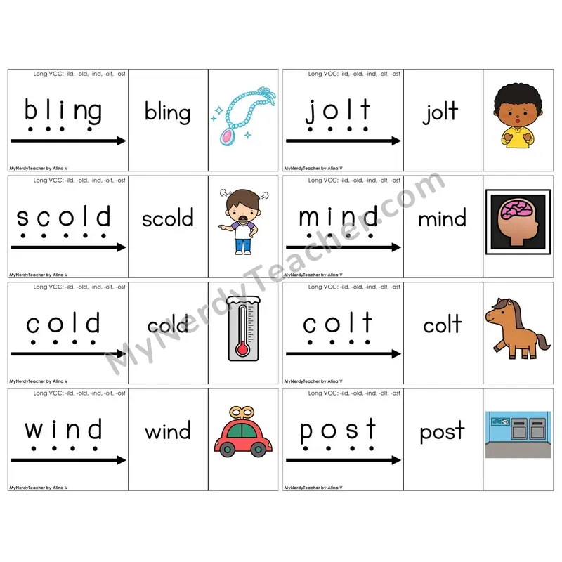 Long VCC (-ild, -old, -ind, -olt, -ost) (C13 — Blend It Puzzles)