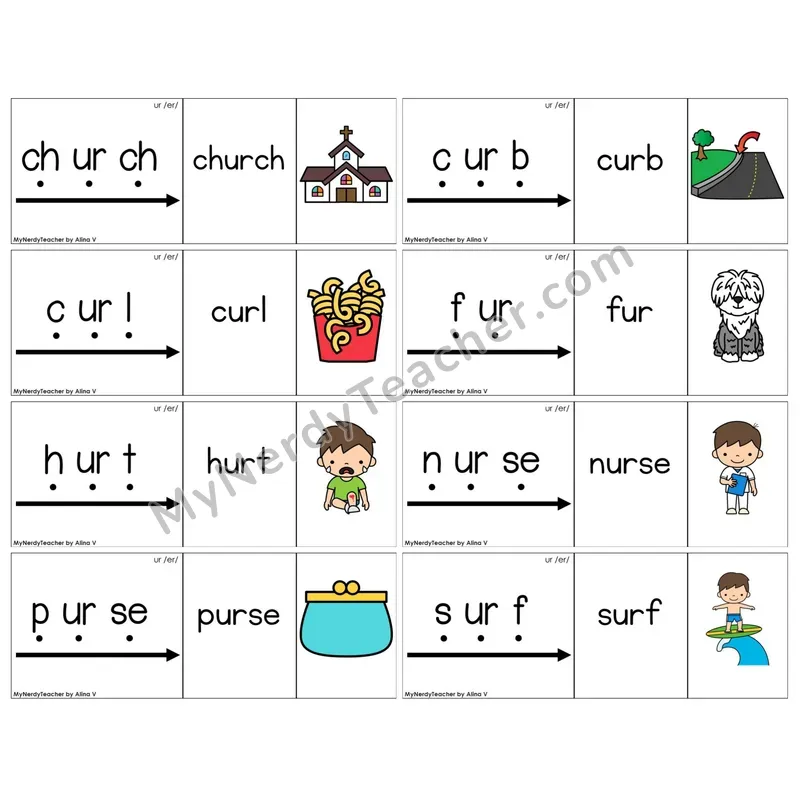 R-Controlled ur /er/ (C13 — Blend It Puzzles)