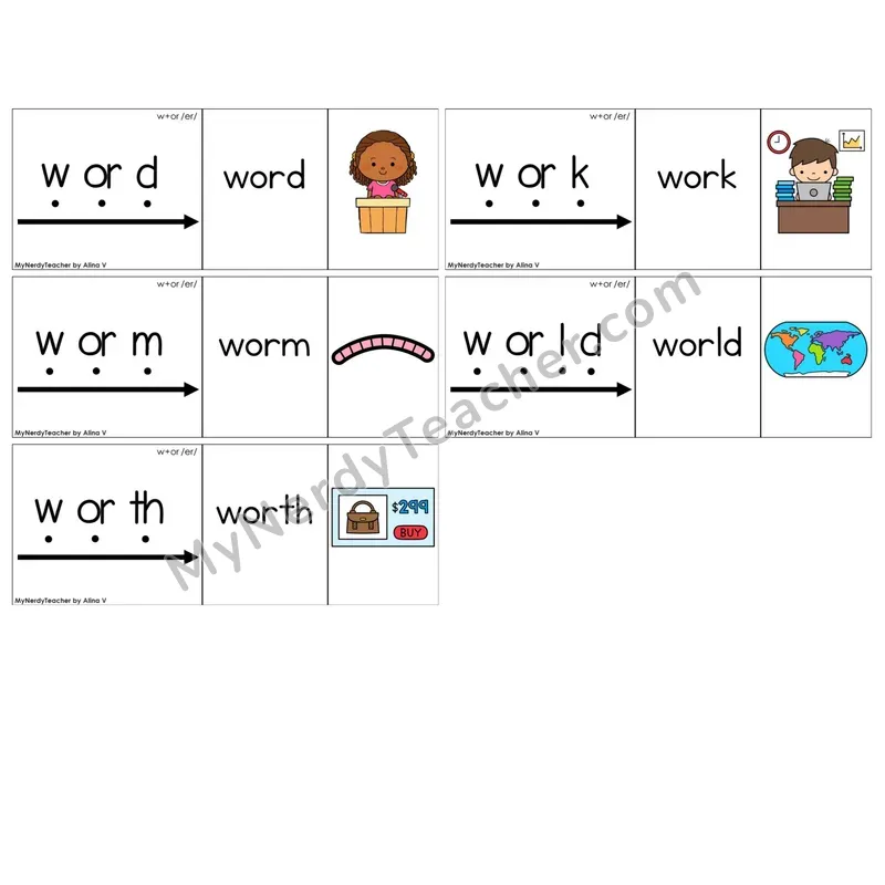 R-Controlled w+or /er/ (C13 — Blend It Puzzles)