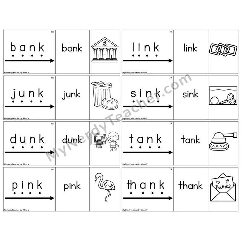 Ending nk /nk/ — BW (C13 — Blend It Puzzles)