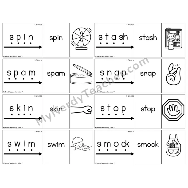 S Blends — BW (C13 — Blend It Puzzles)