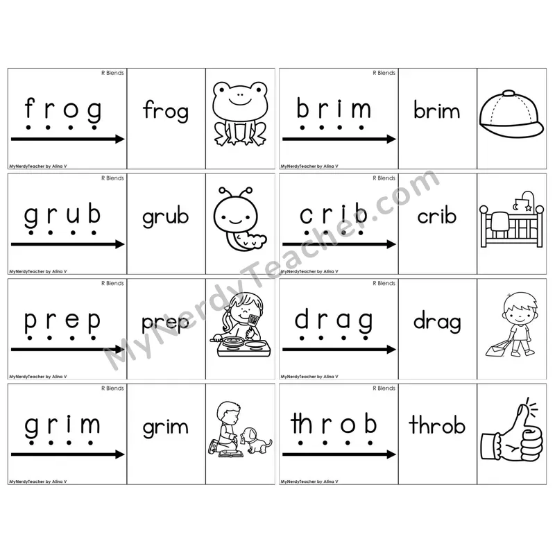 R Blends — BW (C13 — Blend It Puzzles)