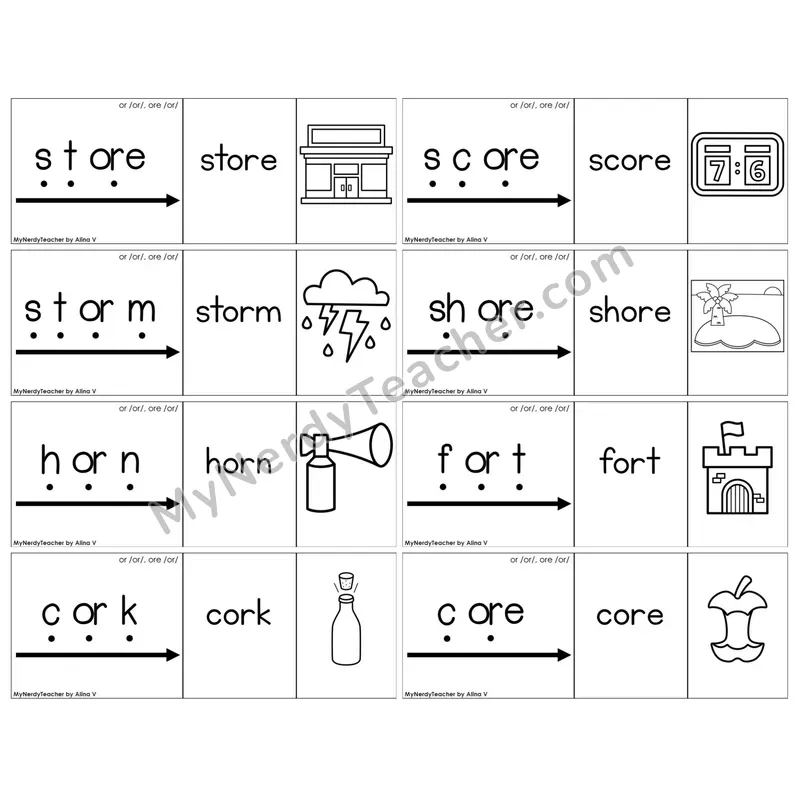 R-Controlled or, ore /or/ — BW (C13 — Blend It Puzzles)