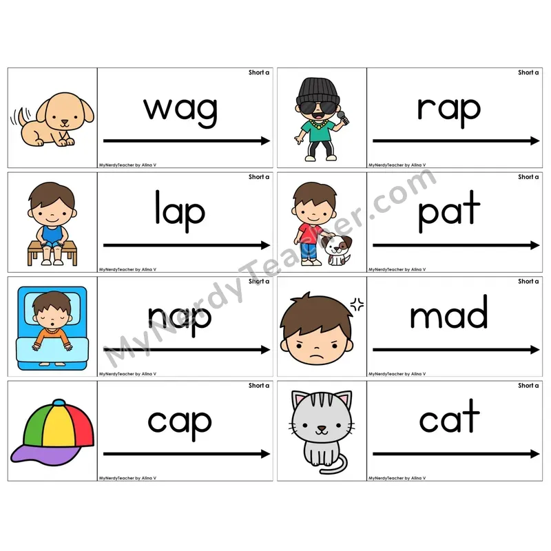Short A /a/ (C14 — Blending Cards)