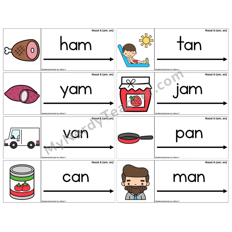 Nasalized A (am, an) (C14 — Blending Cards)