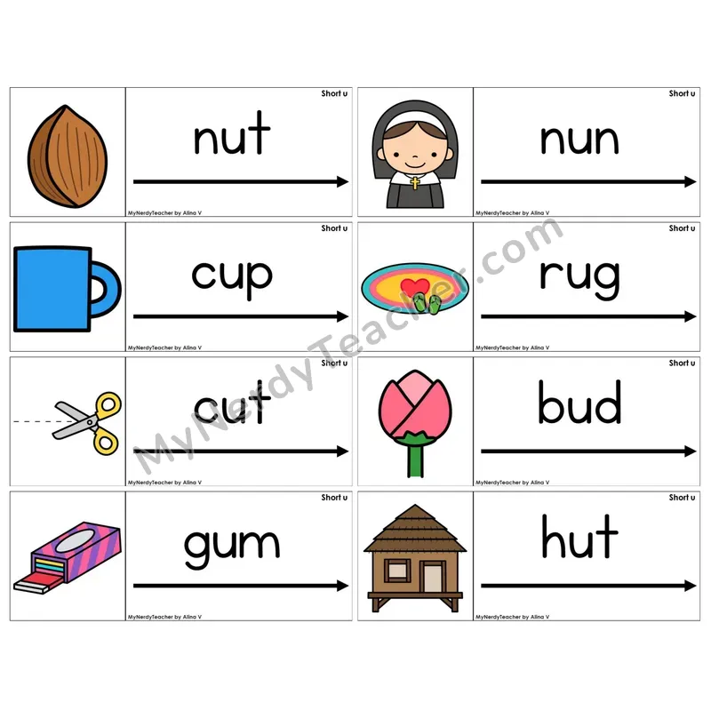 Short U /u/ (C14 — Blending Cards)