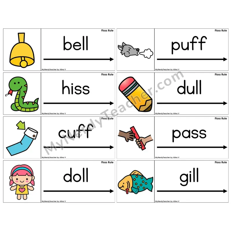 FLOSS Rule (ff, ll, ss, zz) (C14 — Blending Cards)