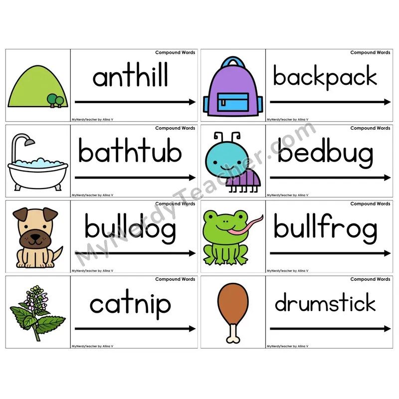 Compound Words (C14 — Blending Cards)