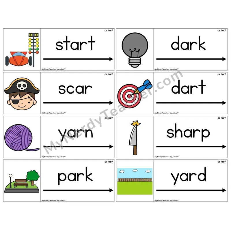 R-Controlled ar /ar/ (C14 — Blending Cards)