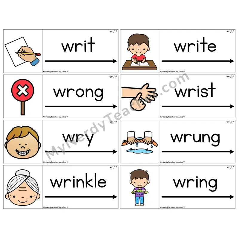 Silent Letter wr /r/ (C14 — Blending Cards)