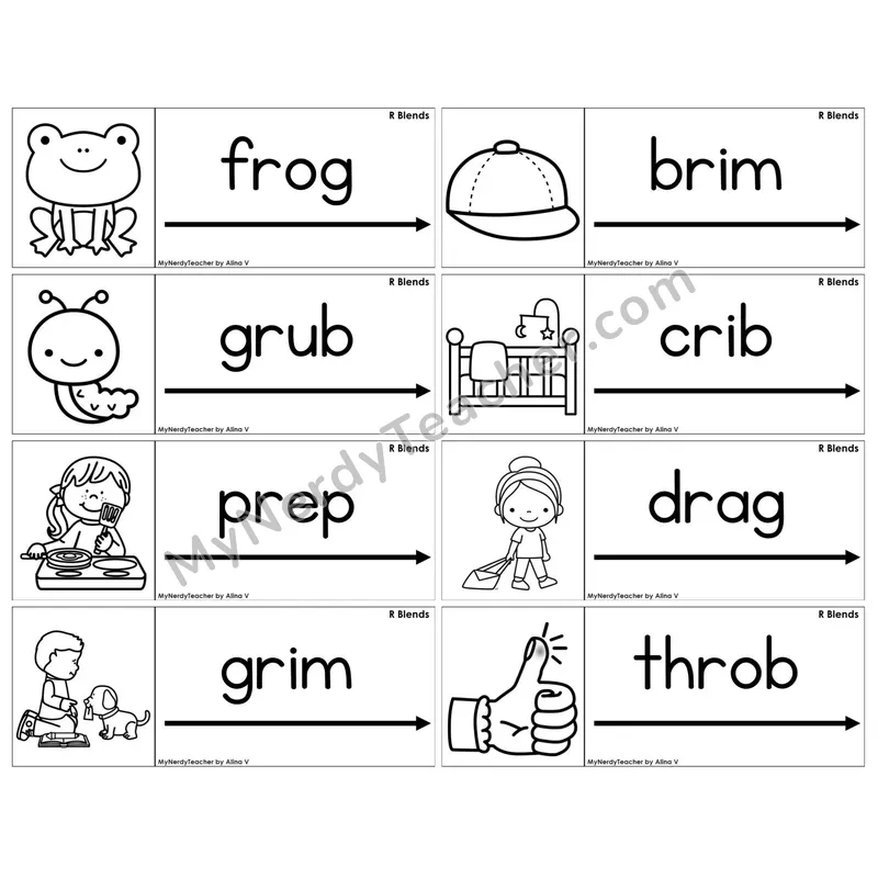 R Blends — BW (C14 — Blending Cards)