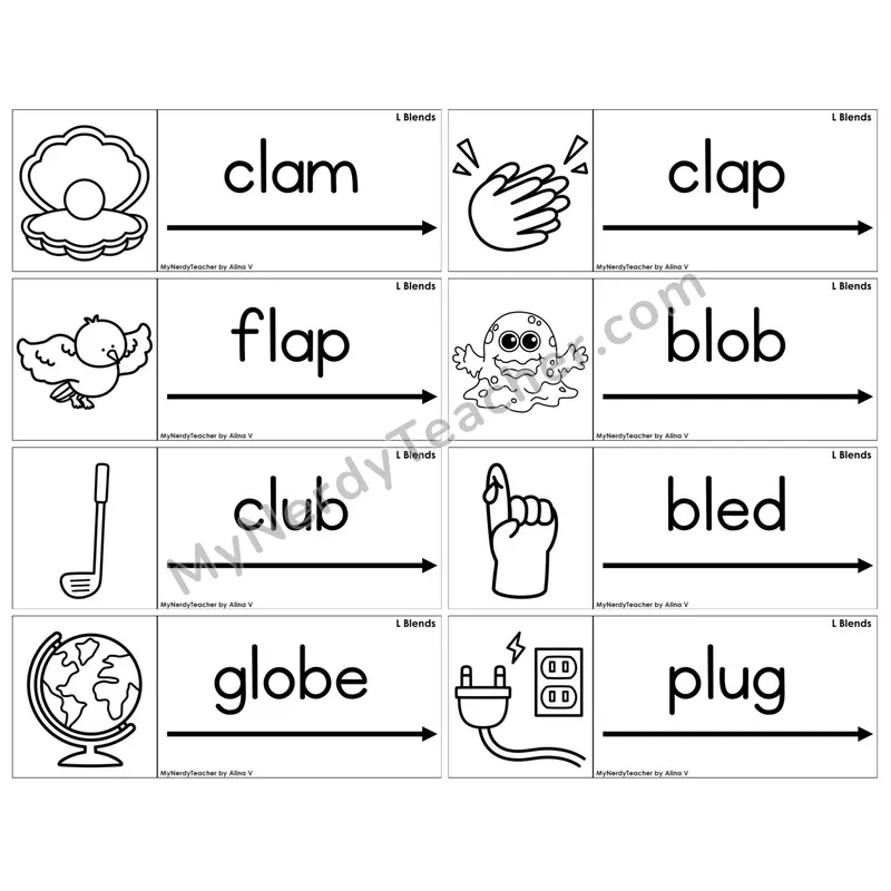 L Blends — BW (C14 — Blending Cards)