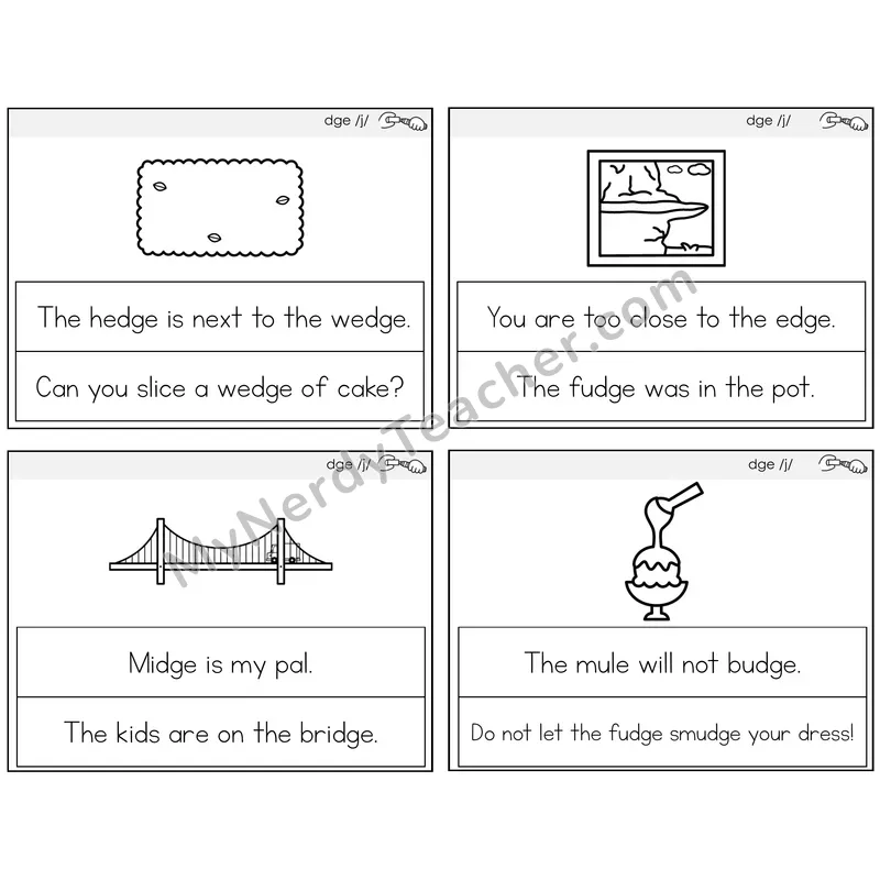 DGE Trigraph Circle the Sentence Task Cards — Decodable Sentences