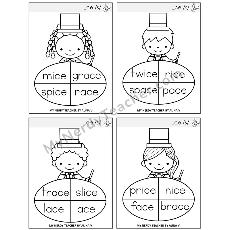 Soft C (_ce) Sentence Spinners Task Cards — Decodable Sentences