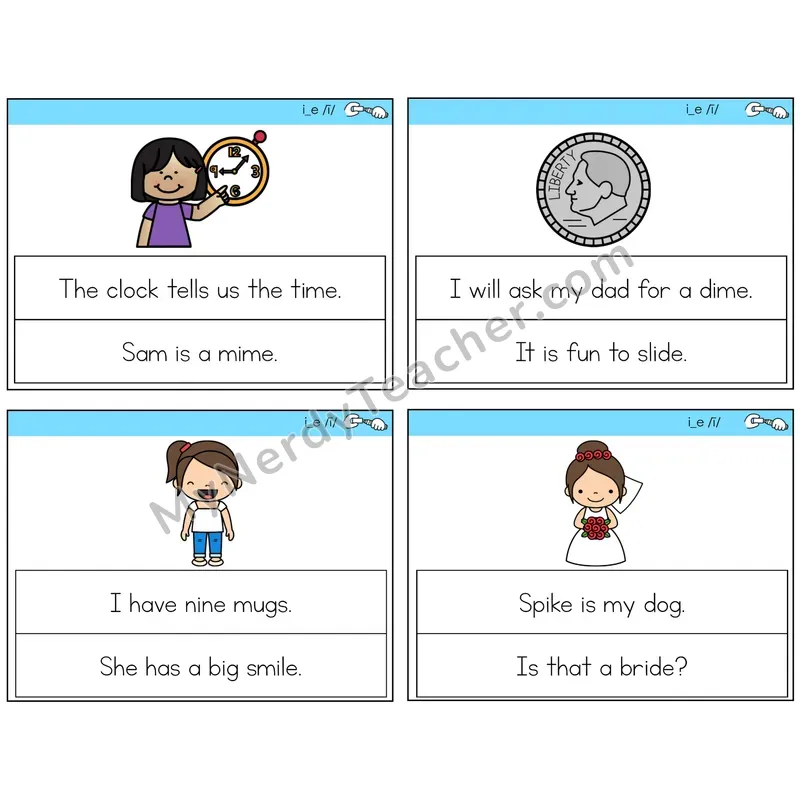 Long I VCe (i_e) Circle the Sentence Task Cards — Decodable Sentences