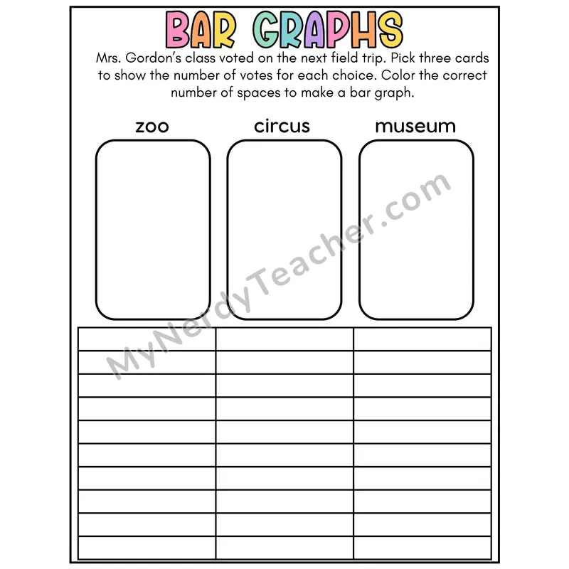 Bar Graphs Card Game — Graph Class Votes