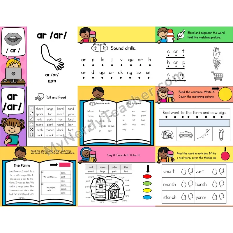 R-Controlled Vowel ar Digital Phonics Activity