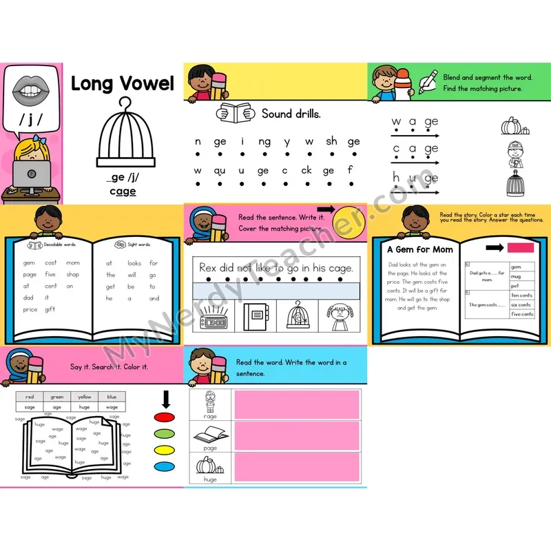 Soft G (_ge) Digital Phonics Activity