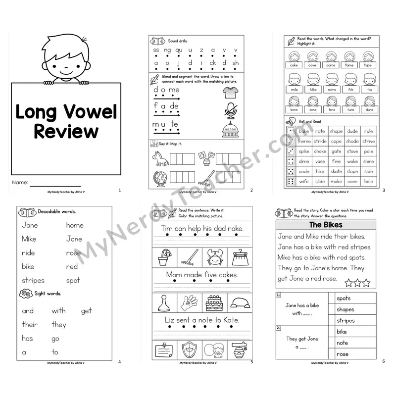 Long U — u_e (Silent E) Worksheet Pack