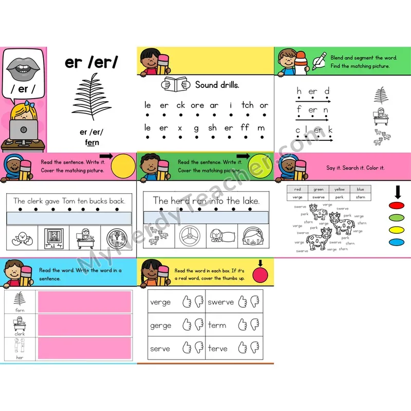 R-Controlled Vowel er Editable PowerPoint
