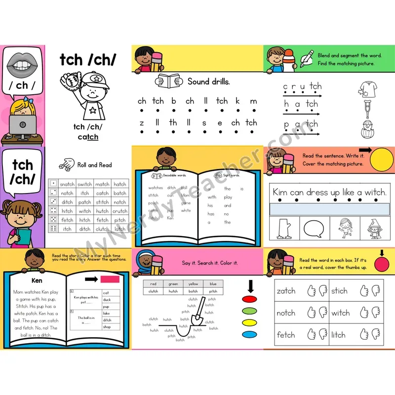 tch and ch Digraphs Editable PowerPoint