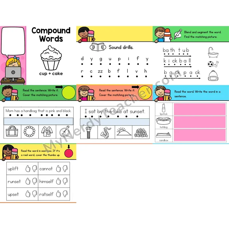 Compound Words Editable PowerPoint