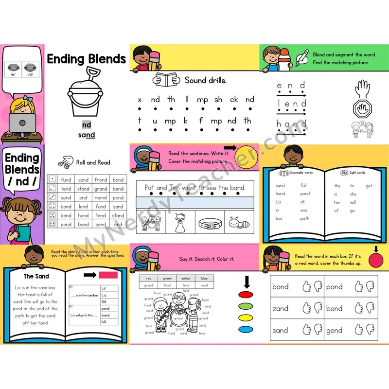 Ending Blend -nd Editable PowerPoint
