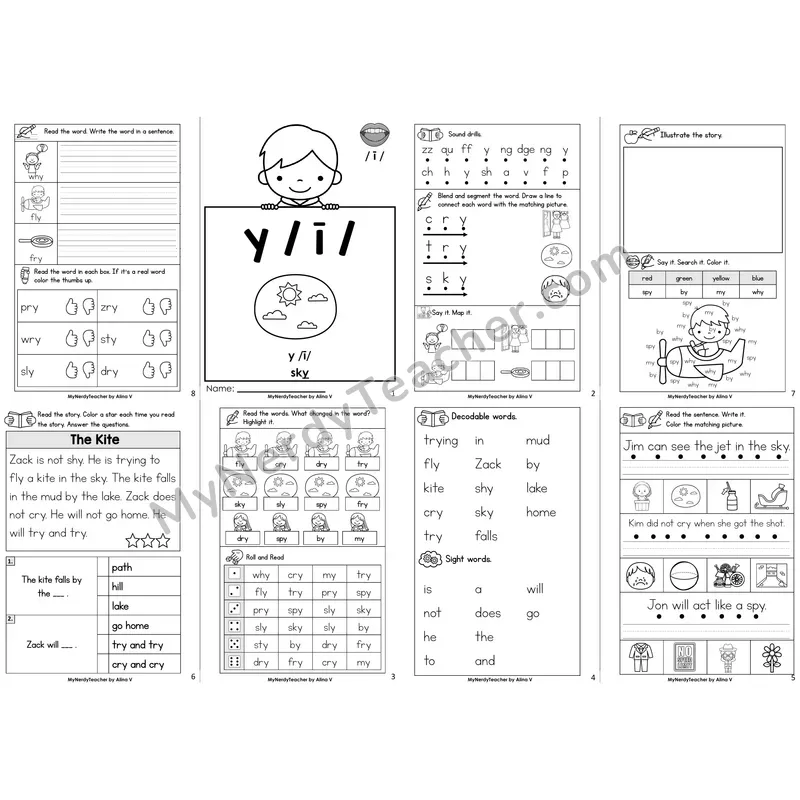 y as Long I Decodable Booklet