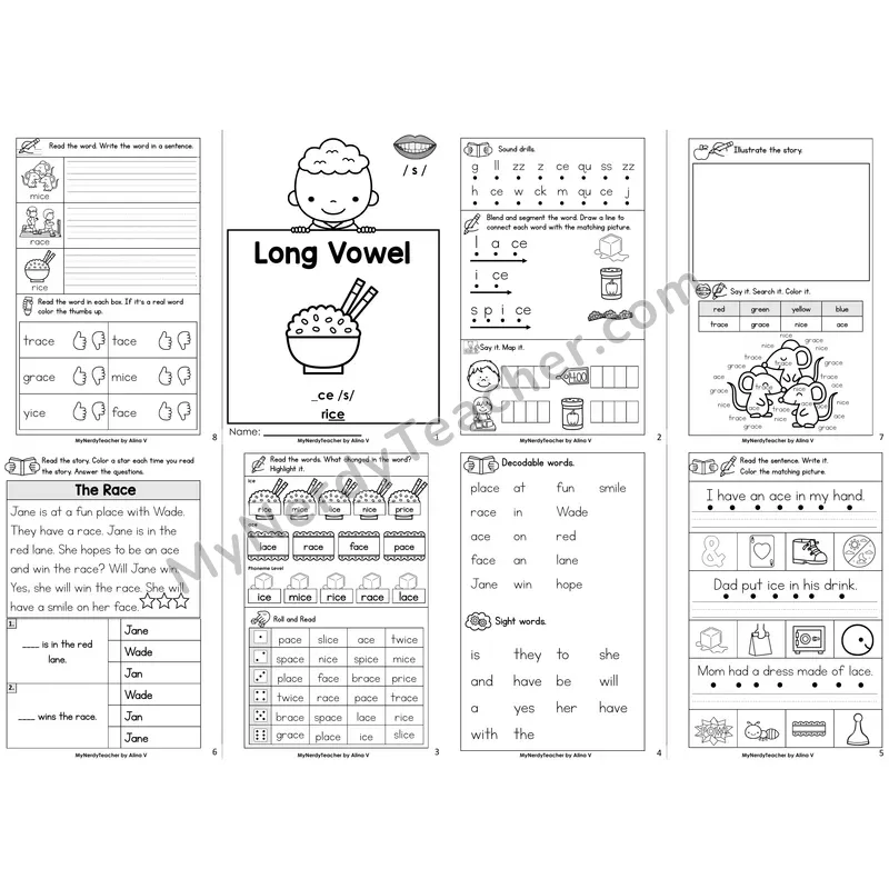 Soft C (_ce) Decodable Booklet