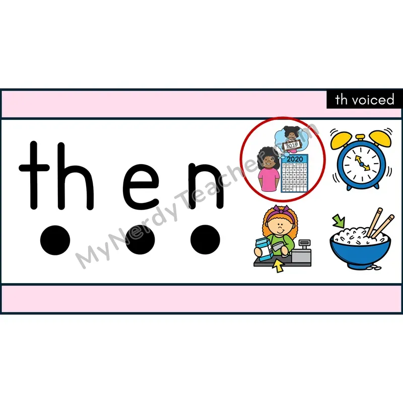 Voiced th Digraph Decodable Words — Google Slides
