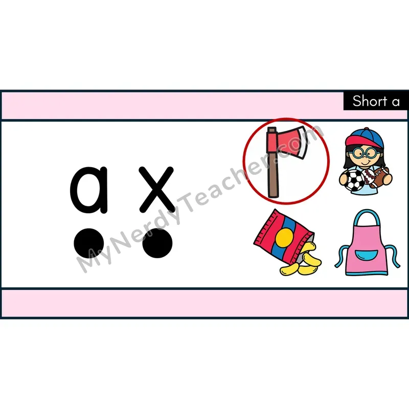 Short A (CVC) Decodable Words — Google Slides