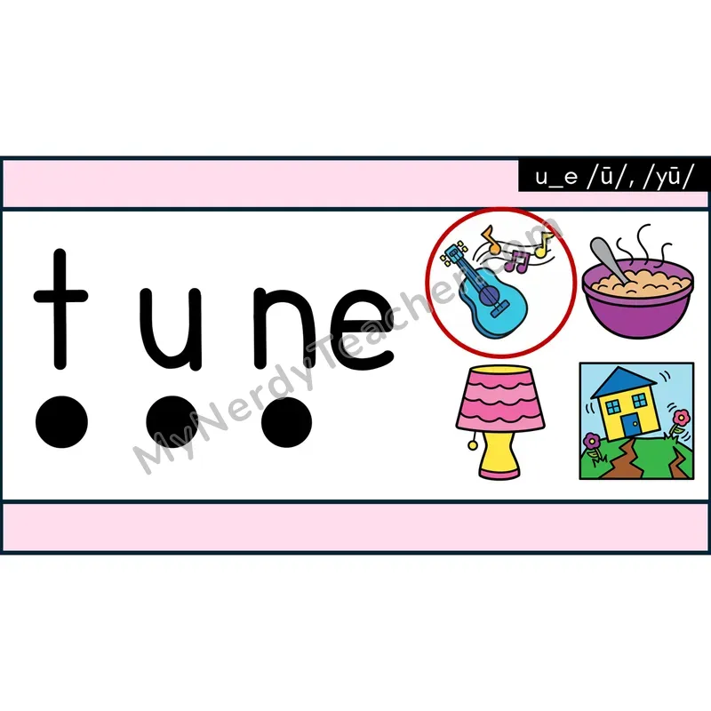 VCe Long U (u_e) Decodable Words — Google Slides
