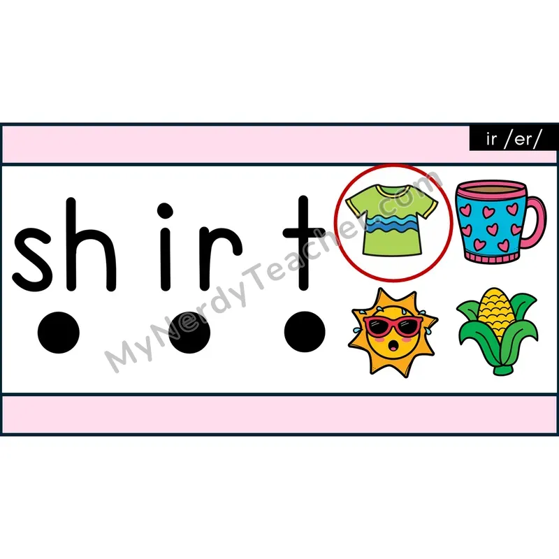 ir R-Controlled Decodable Words — Google Slides