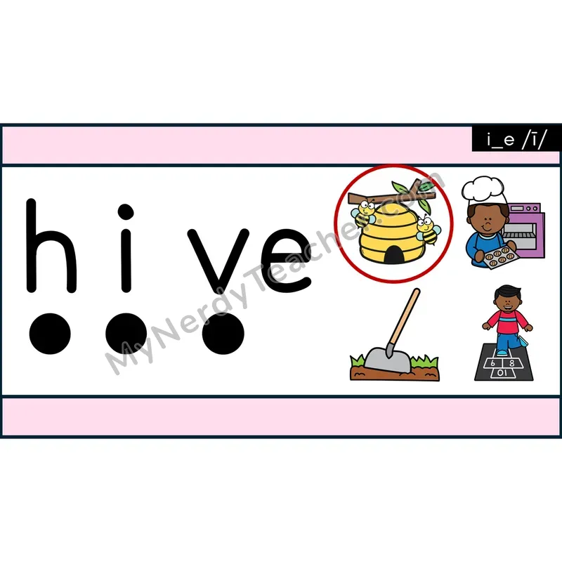 VCe Long I (i_e) Decodable Words — Google Slides