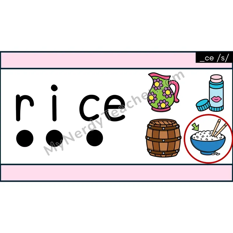 Soft C (_ce) Decodable Words — Google Slides