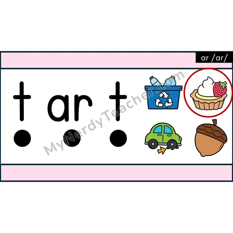ar R-Controlled Decodable Words — Google Slides