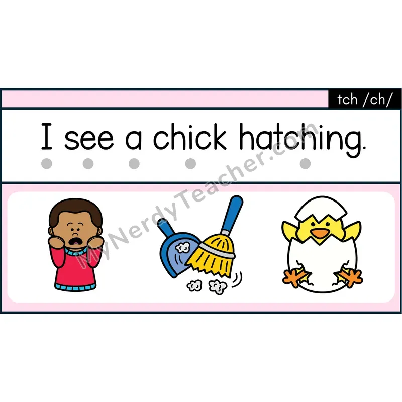 tch Trigraph Decodable Sentences — Google Slides