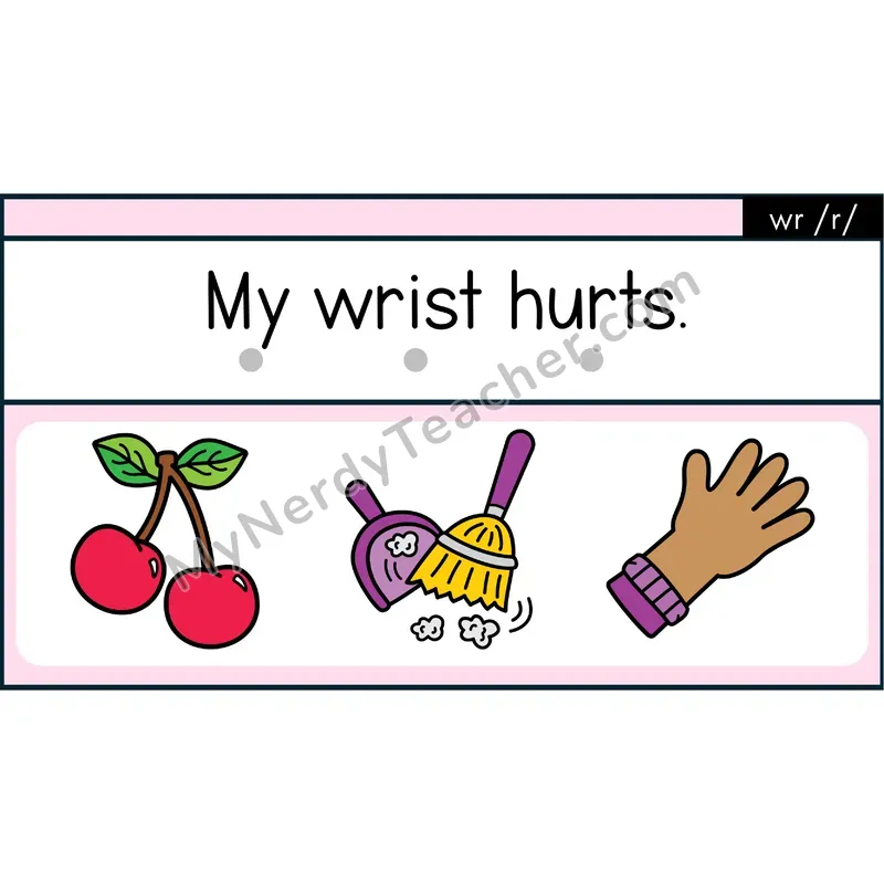 Silent wr Decodable Sentences — Google Slides