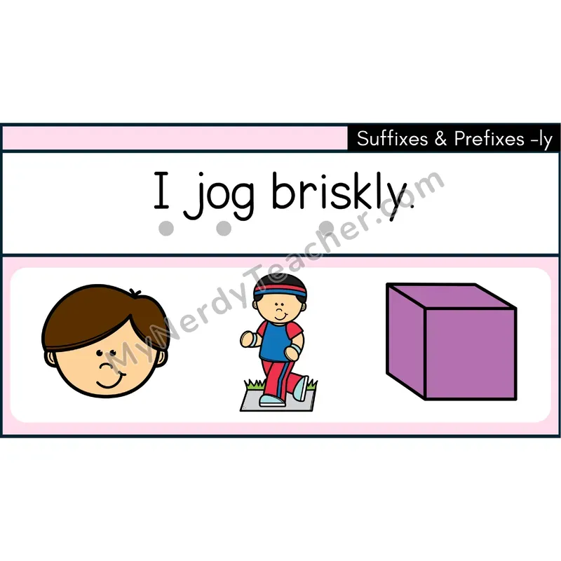 Suffix -ly Decodable Sentences — Google Slides