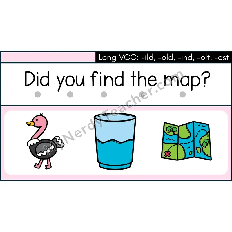 Long VCC (-ild -old -ind -olt -ost) Decodable Sentences — Google Slides