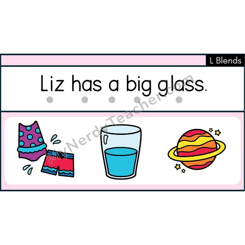 L Blends Decodable Sentences — Google Slides