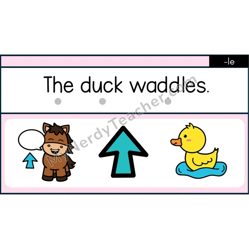 Consonant -le Decodable Sentences — Google Slides