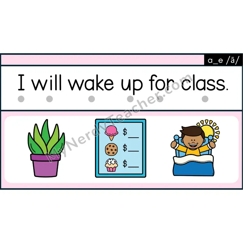 VCe Long A (a_e) Decodable Sentences — Google Slides